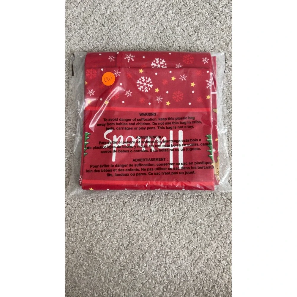 Harrods Tea‎ Towel OS Red Christmas Bear Snowman Snowflake Cotton Holiday Decor